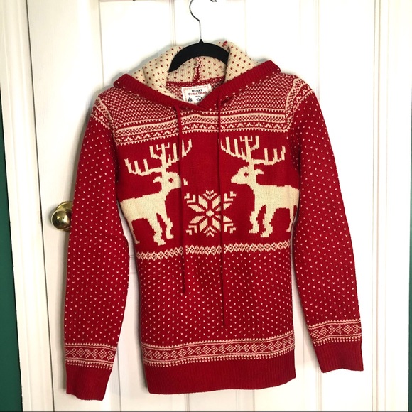 Merry Christmas V28 Reindeer sweater red/cream S - Picture 5 of 5